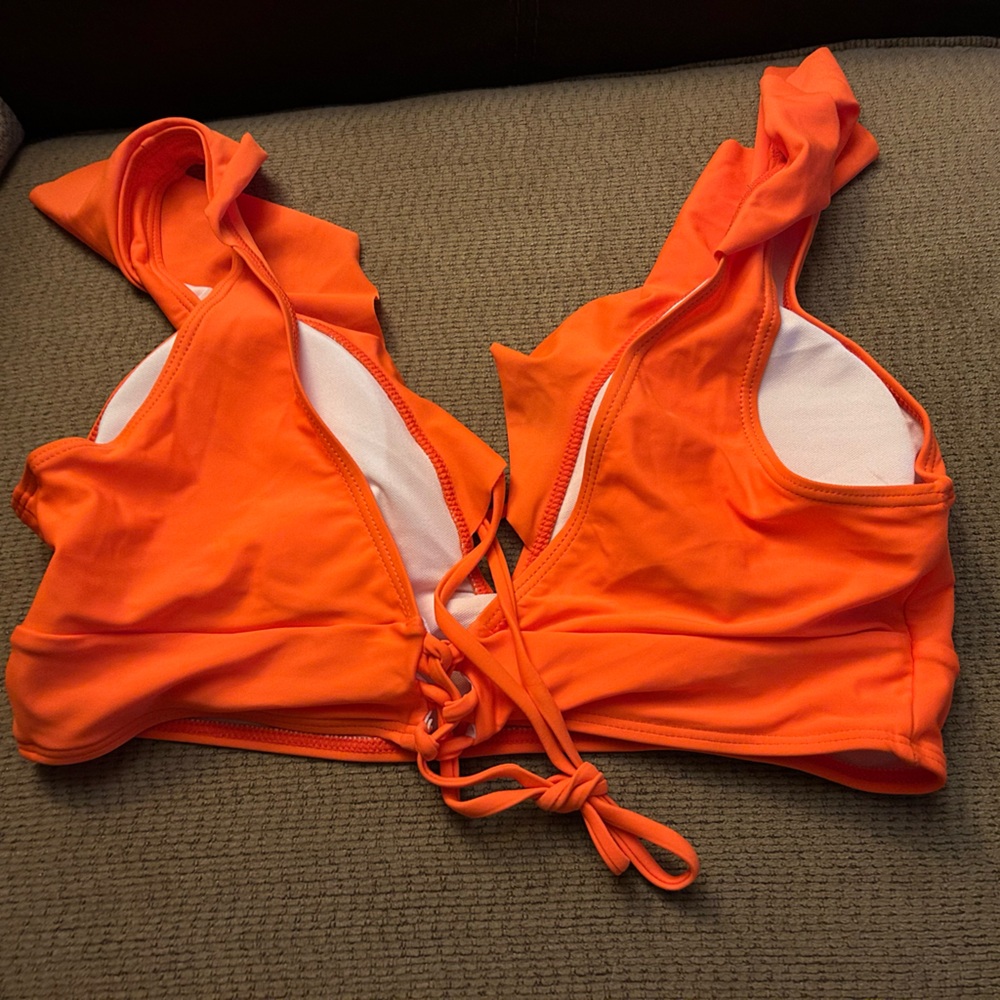 Shein Neon Ruffle Bikini - Picture 4 of 9